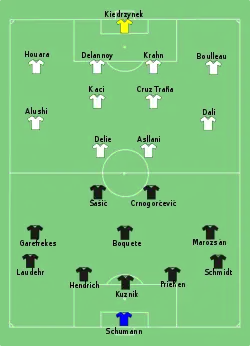 Aufstellung 1. FFC Frankfurt gegen Paris Saint-Germain