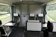Die beiden Erstklassabteile befinden sich im Trieb- und im Steuerwagen.
