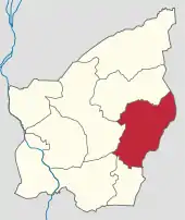 Lage der Gemeinde innerhalb San Marinos