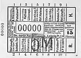 Teilstreckenfahrschein über 15 Pfennig