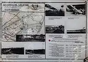 Die Infotafel neben dem Gedenkstein
