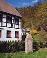 Viertelmeilenstein Nr. 25 (1722) der Poststraße Dresden – Hof (1)