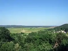 Blick von der Carlsburg (im Hintergrund die Neuenhagener Insel)