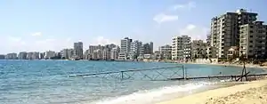 Die Bucht von Famagusta in Varosia