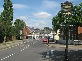 Ortseingang von Farnborough