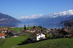 Ausblick auf Faulensee