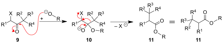 Mechanismus der Faworski-Umlagerung