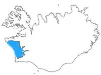 Karte von Faxaflói
