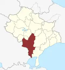 Lage des Kongsted Sogn in der Faxe Kommune