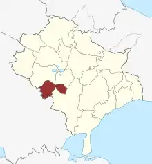 Lage des Vester Egede Sogn in der Faxe Kommune