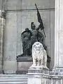 München: Löwe/n vor der Feldherrnhalle (1905)