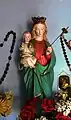 Mit einer Madonna mit Kind