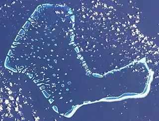 NASA-Sat.-Bild des Felidhu Atolls