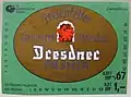 Etikett Dresdner Pilsner / Pilsator (DDR)