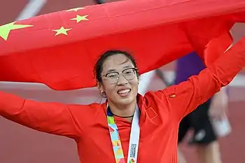 Feng Bin bei den Weltmeisterschaften 2022 in Eugene