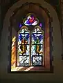 Fenster der Wort-Gottes-Kapelle; Thema Liebe