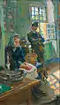 In der Weesensteiner Amtstube, 1910