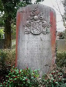 Ferdinand Holzach-Gessler (1869–1942), Dr. phil., Historiker, Rektor der Knabenprimarschule, Politiker, Familiengrab auf dem Friedhof Hörnli, Riehen, Basel-Stadt