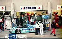 Der Ferrari 333SP von Adrián Campos beim 24-Stunden-Rennen von Le Mans 1997