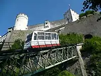 Brücke oberhalb der Ausweiche (alte Garnitur)