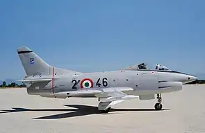 Italienische Fiat G.91 bewaffnet mit der AS.20