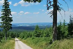 Blick in nördliche Richtung nach Crottendorf im oberen Zschopautal