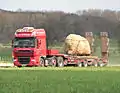 Fahrt zum Aufstellungsort