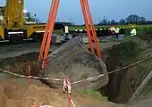 Der angehobene Stein