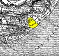 Karte von Fingoland (gelb) und Umgebung (1911)