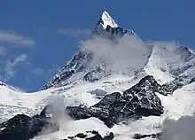 Finsteraarhorn und Finsteraarjoch (links) von Nordnordwesten (2007)