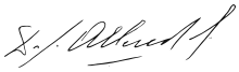 Unterschrift Allendes