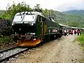 fünf Minuten Halt am  Kjosfossen …