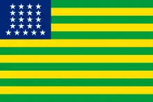 1. Flagge der Vereinigten Staaten von Brasilien, 15. bis 19. November 1889
