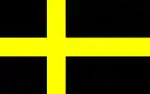 Inoffizielle Kreuzflagge Härjedalens