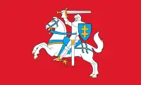 3:5  Dienstflagge Litauens zu Land