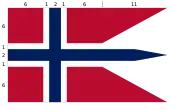 Dienst- und Seeflagge Norwegens