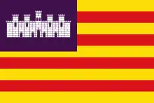Flagge der Balearischen Inseln