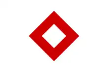 Zeichen des dritten Zusatzprotokolls („Roter Kristall“)