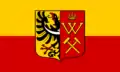 Flagge der Stadt Königshütte mit Wappen