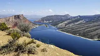 Blick auf die Flaming Gorge National Recreation Area