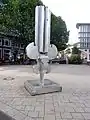 Flor Urbana (1976), Chrom-Nickel-Molybdän-Stahl, 4 m hoch. Fleetinsel, Hamburg