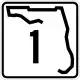 Einstellige State Route Nummerntafel (Florida)