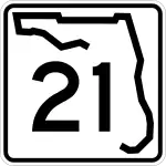 Straßenschild der Florida State Road 21