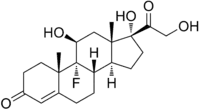 Struktur von Fludrocortison