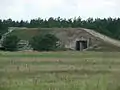 Seitenansicht eines Shelters, 2007