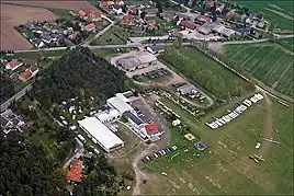 Hangars am Flugplatz Klix