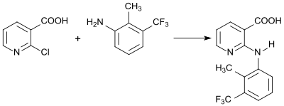 Synthese des Analgetikums Flunixin