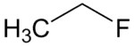 Strukturformel von Fluorethan