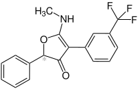 Strukturformel von Flurtamon