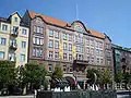 Hausfassaden am Gustav Adolfs torg.
